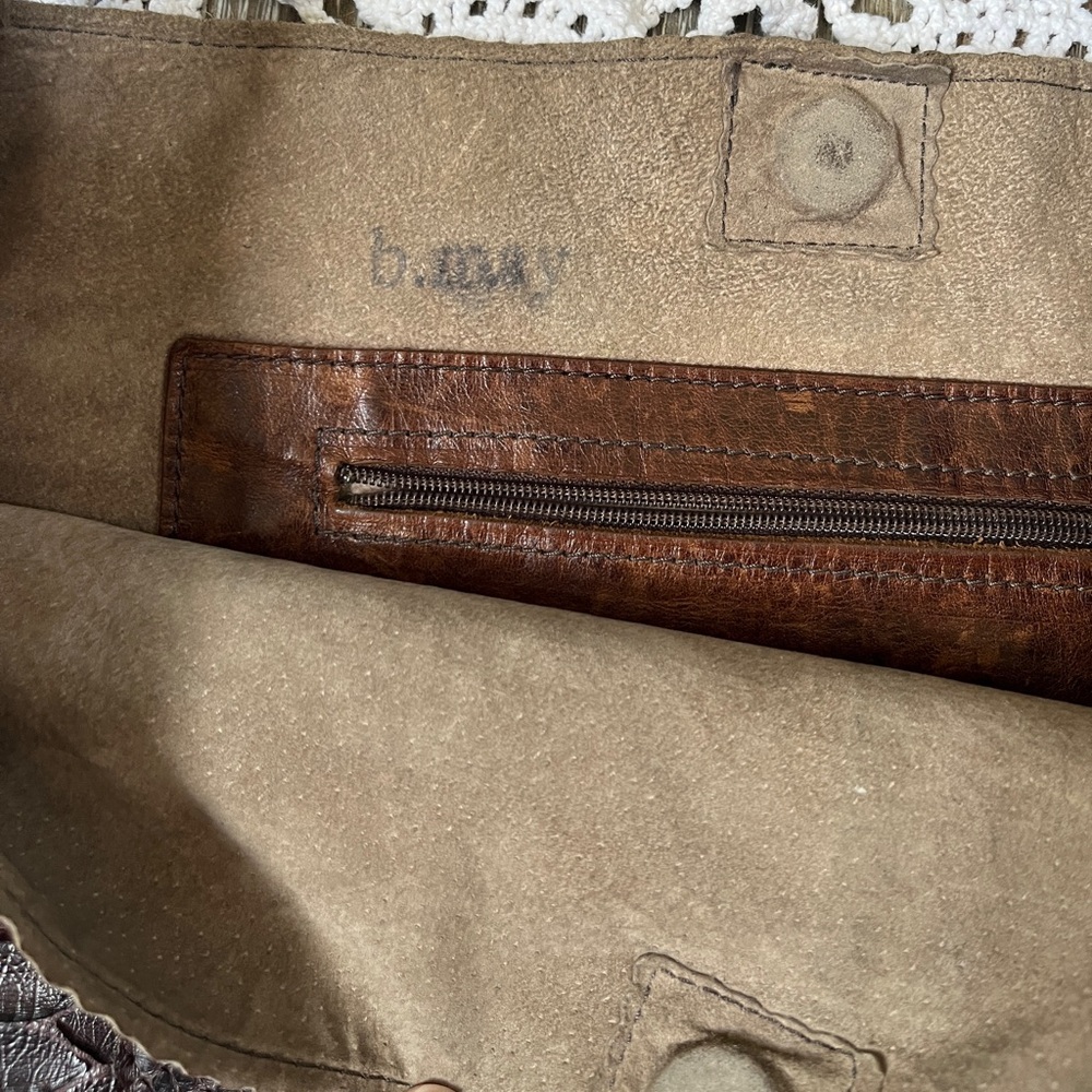B.May Python Crossbody Messenger Bag - Picture 4 of 12